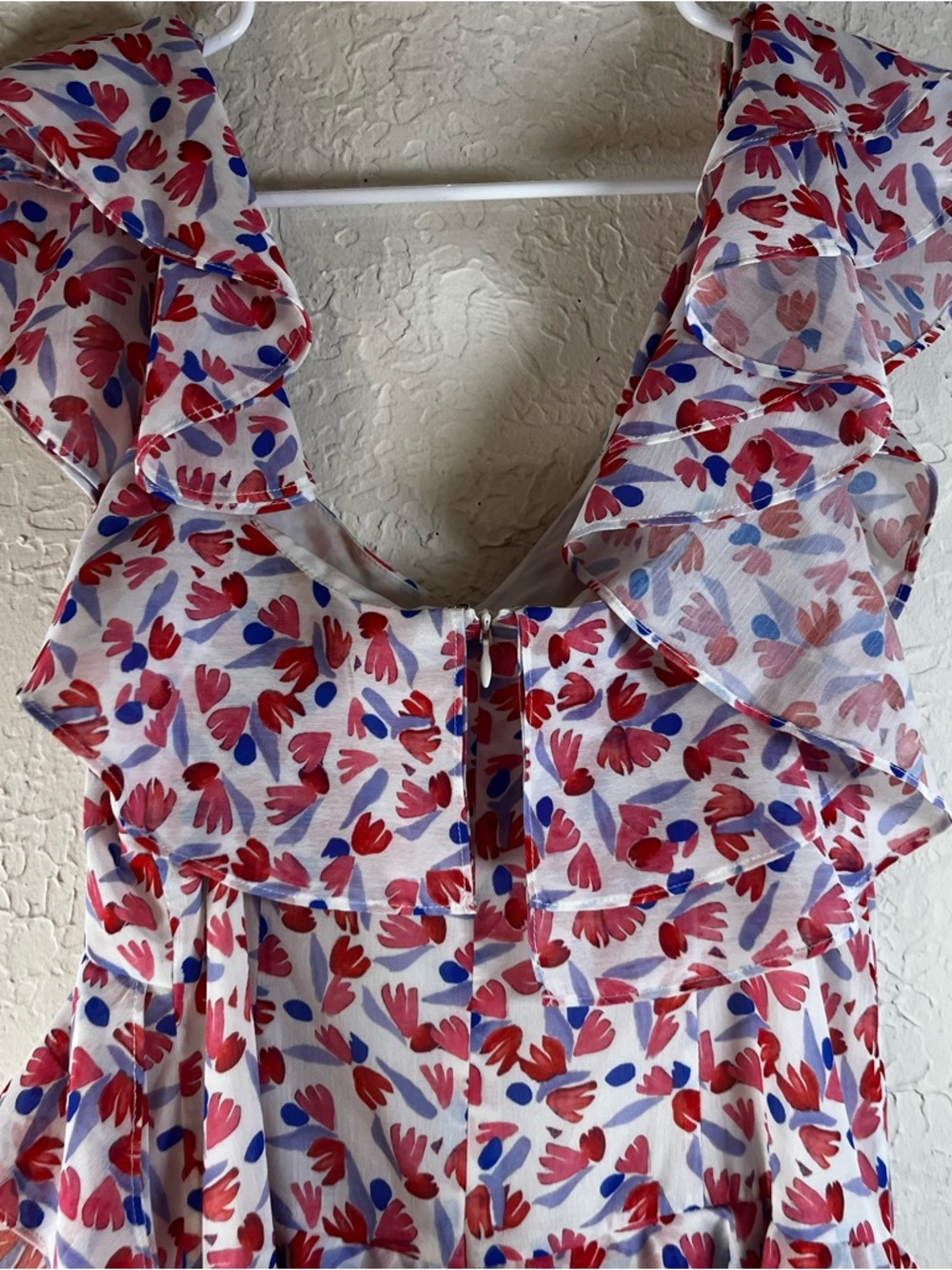 Amur Dylan Ruffle Midi Dress in White - Picture 10 of 13